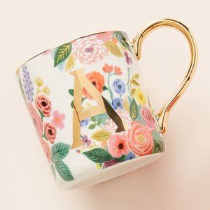 Rifle Paper Co Initial "A" Mug